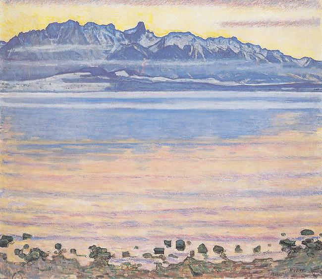 Ferdinand Hodler Thunersee mit Stockhornkette